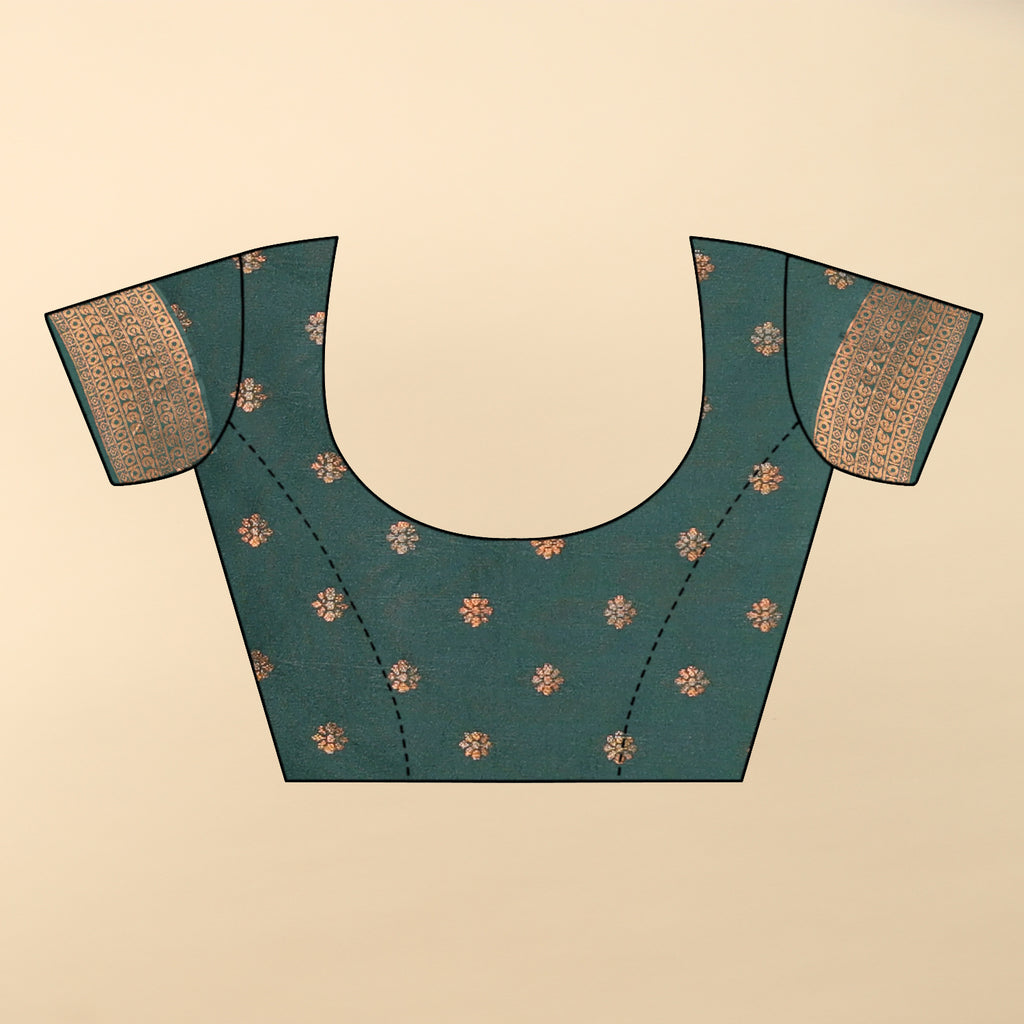 Golden Heritage Green Saree