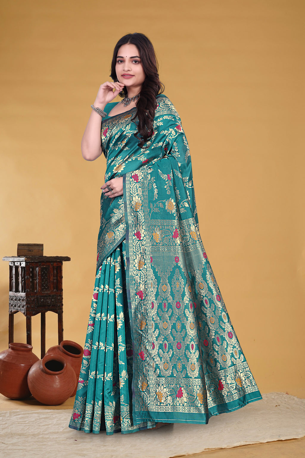 Green Signature Saree