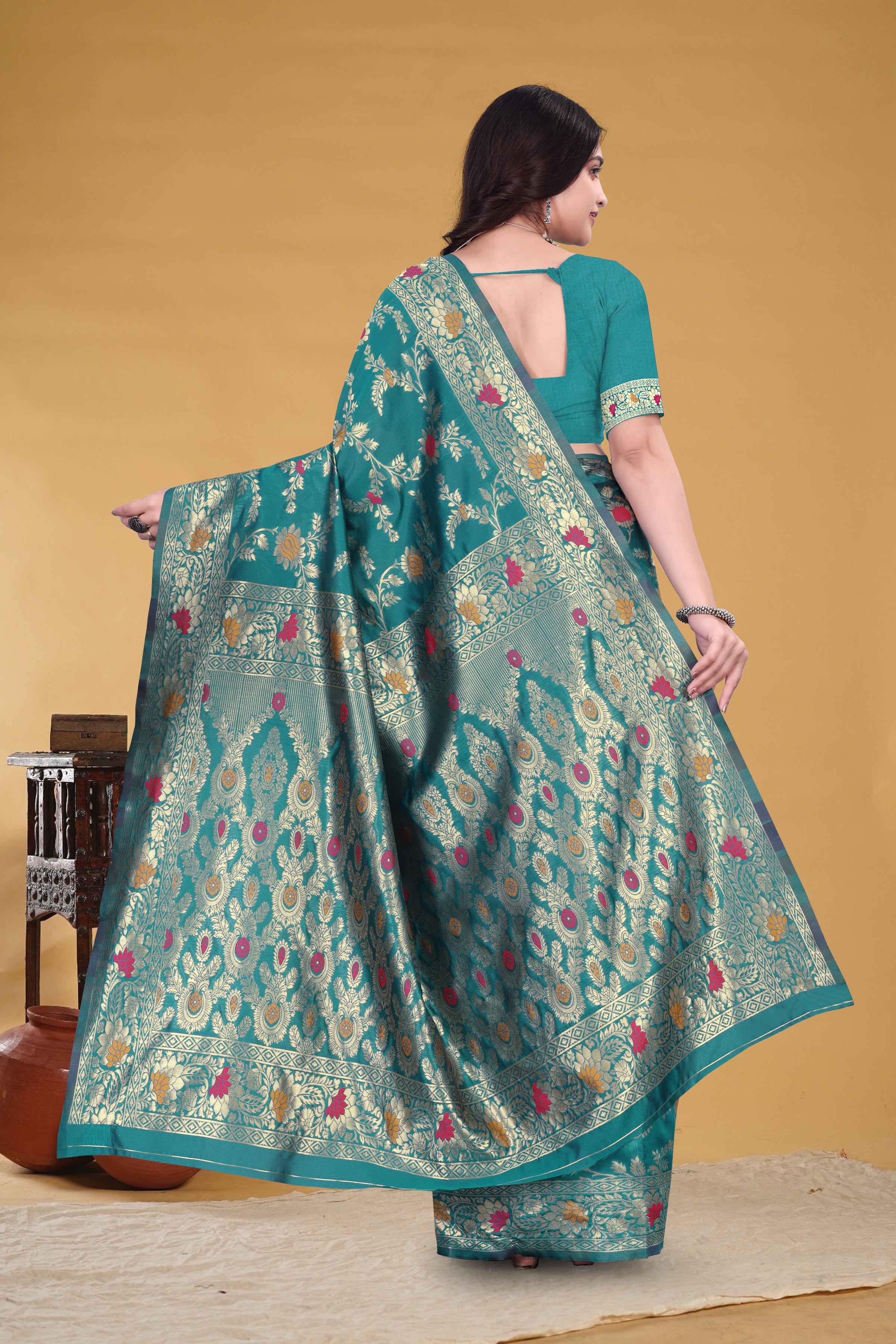 Green Signature Saree