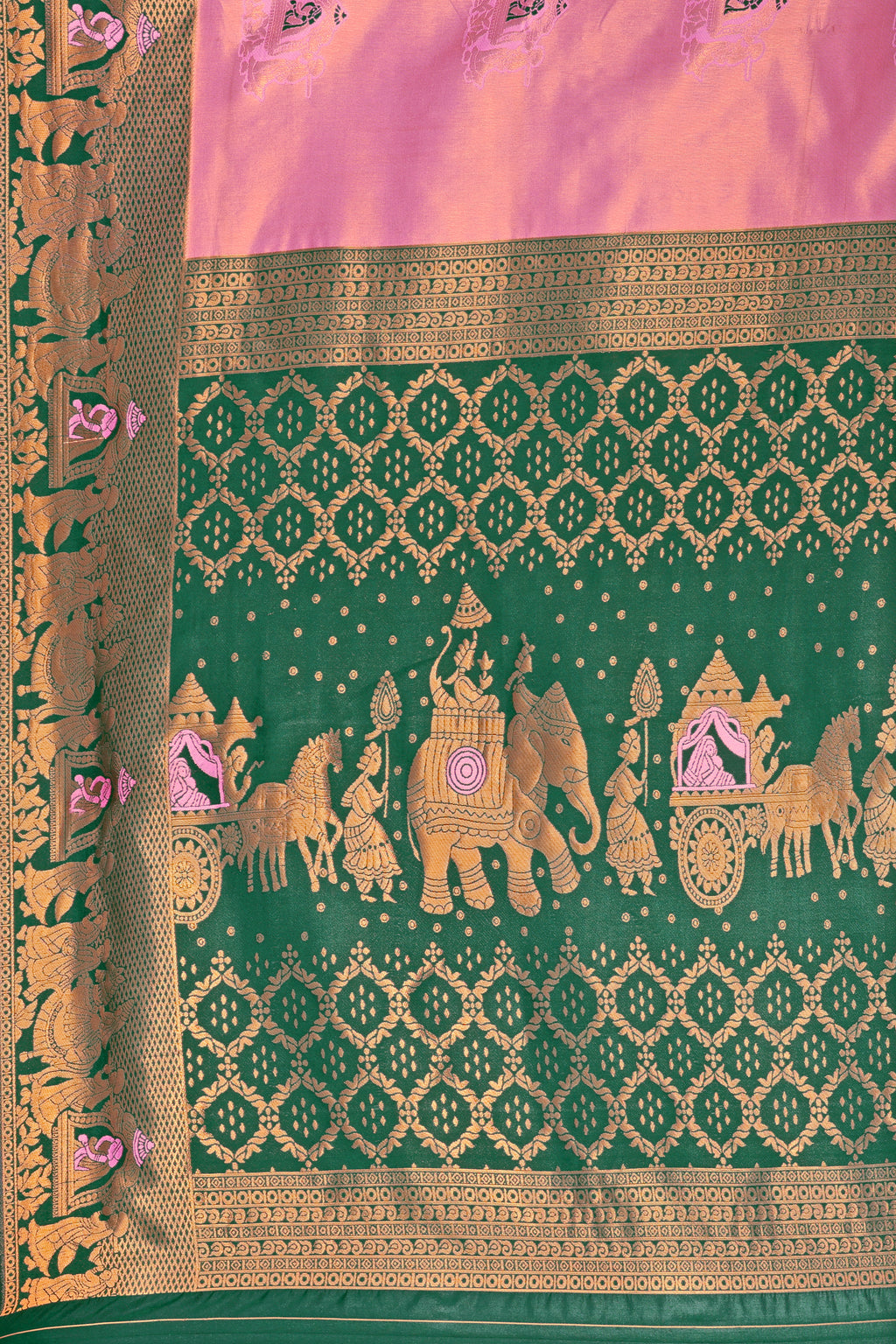 Rose Glow Heritage Saree