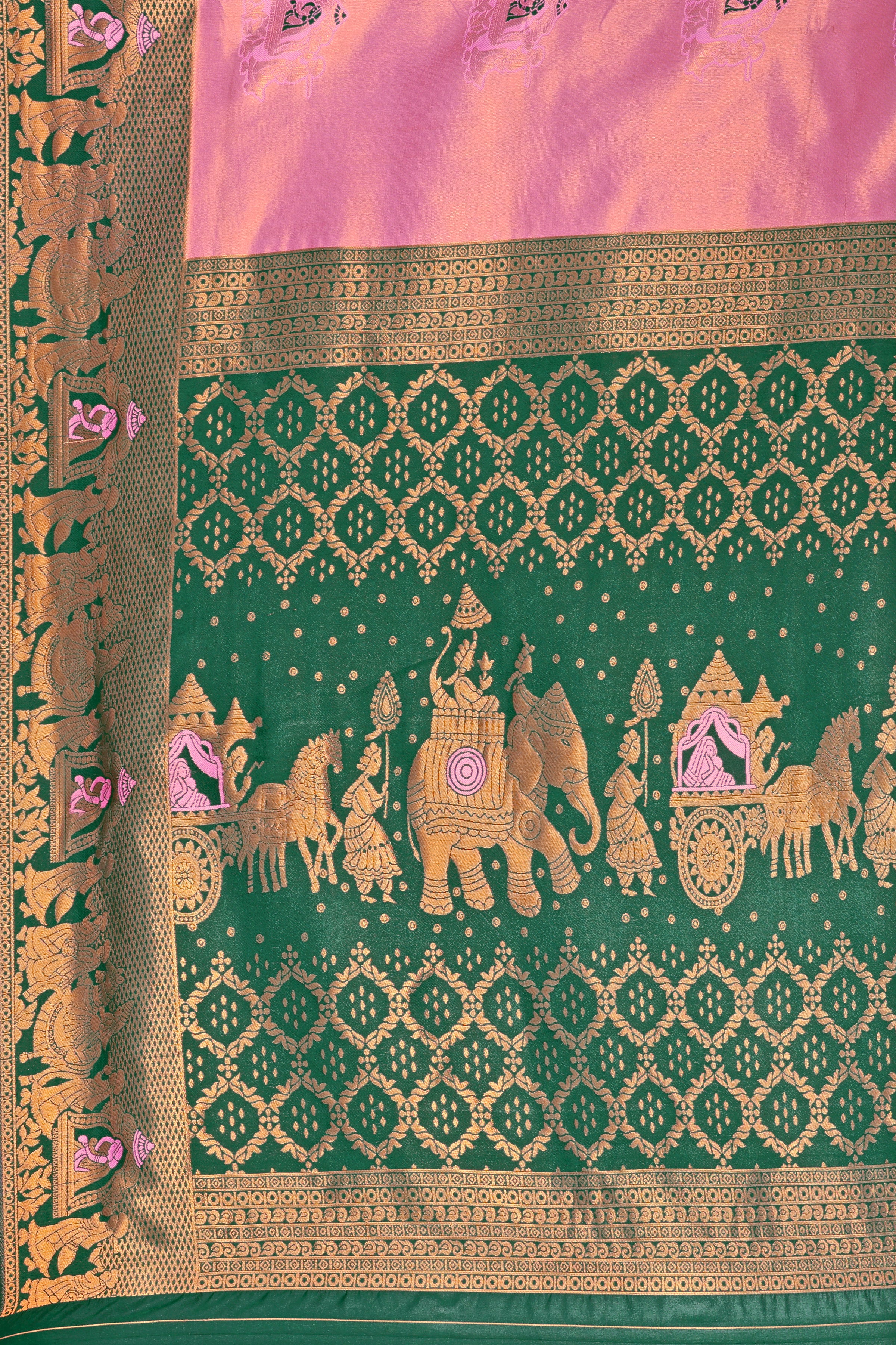 Rose Glow Heritage Saree