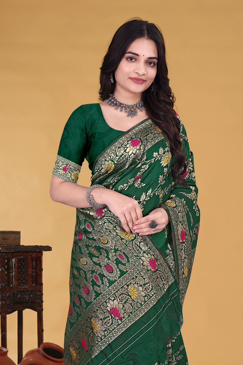 Dark Green Signature Saree
