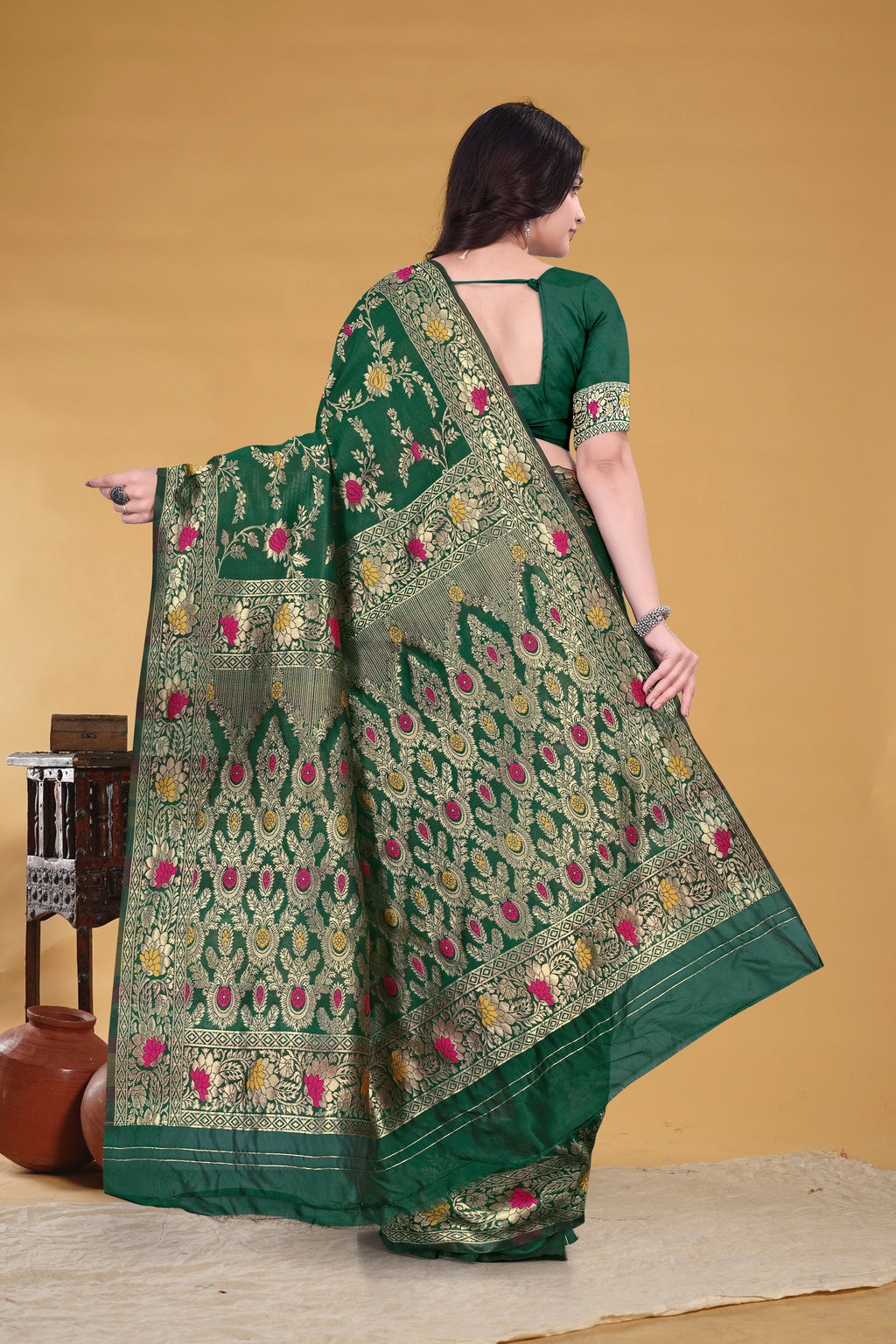 Dark Green Signature Saree