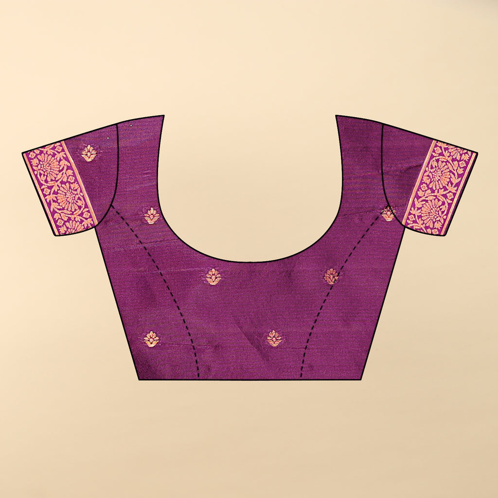 Purple Butterfly Saree