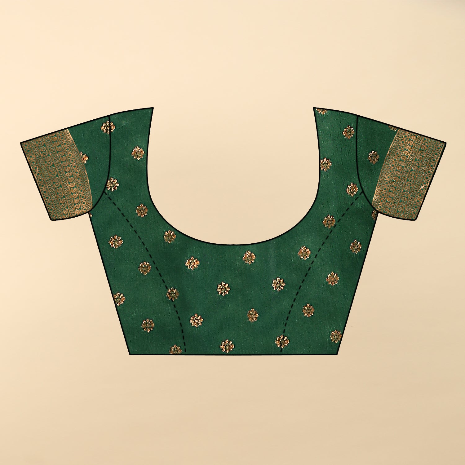 Maroon Green Premium Saree