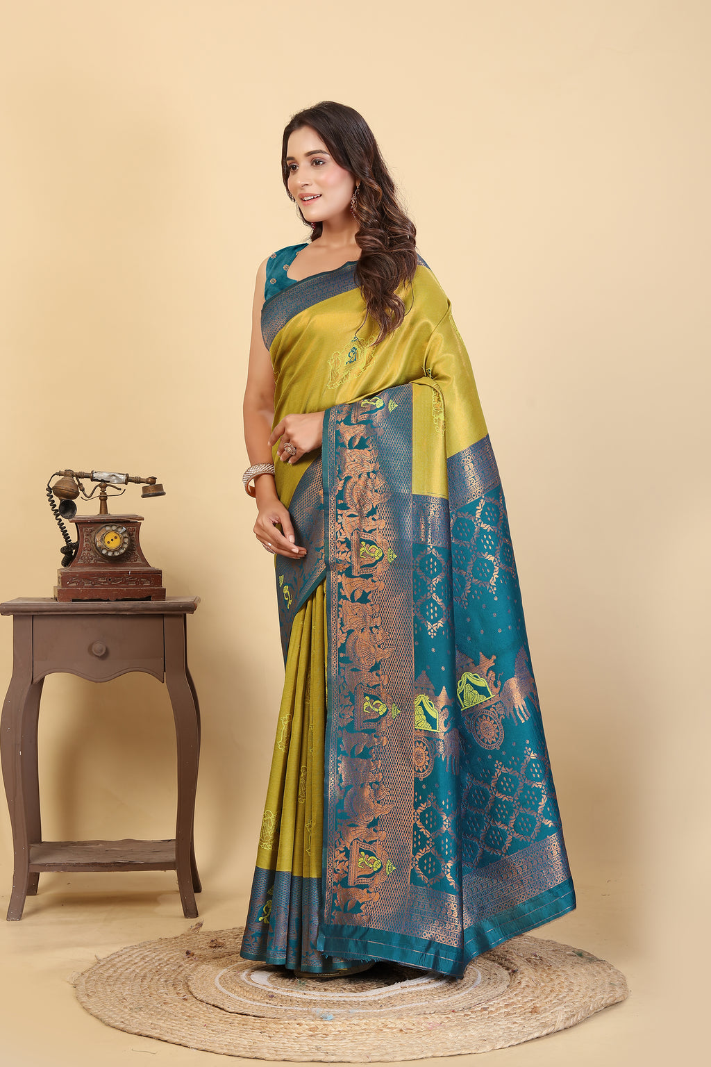 Yellow Majesty Saree