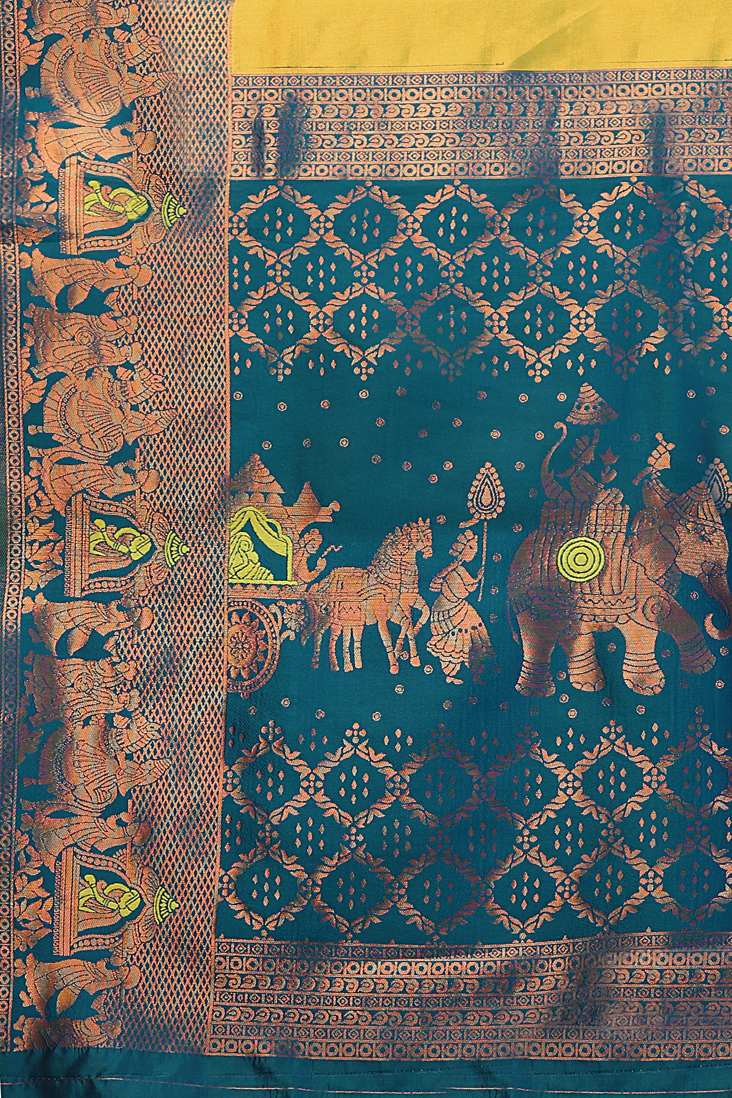 Yellow Majesty Saree