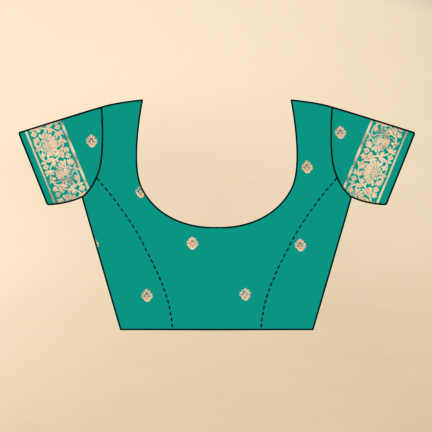 Green Butterfly Saree