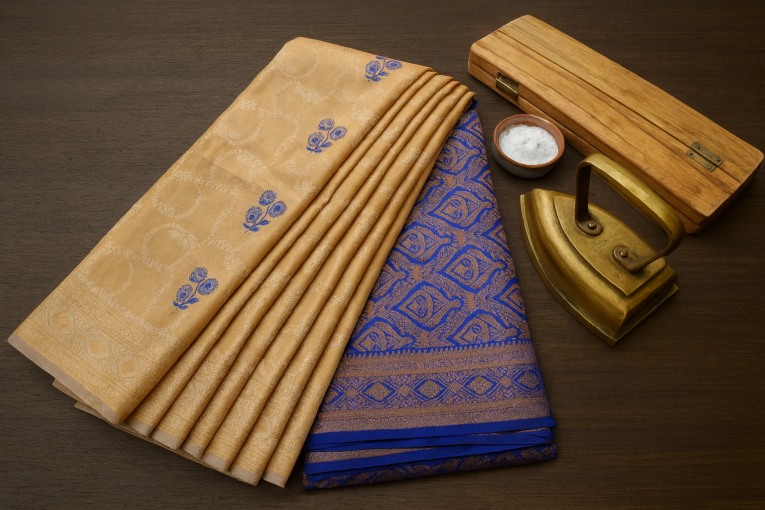 Light Brown Silk Woven Saree