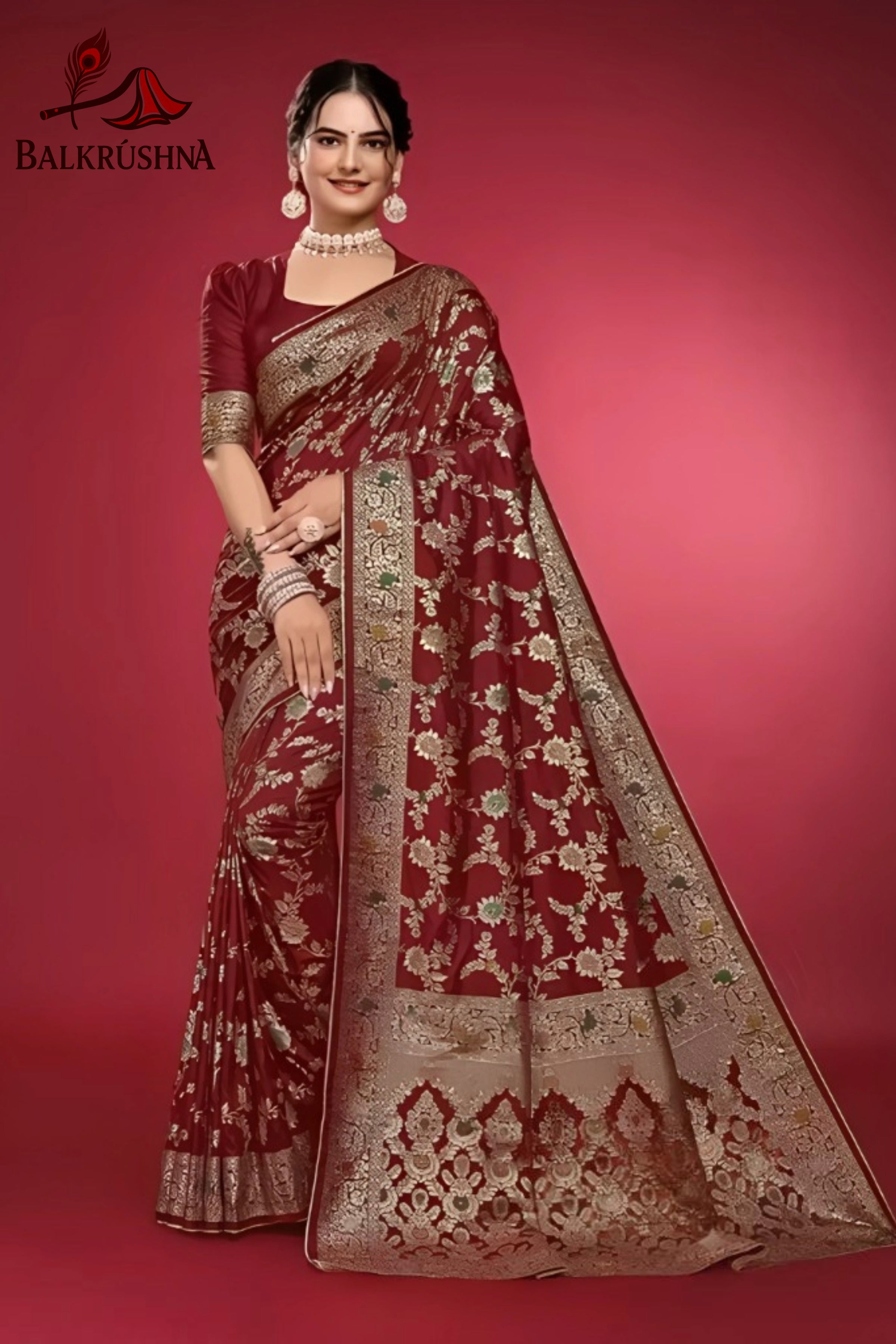 Red Signature Saree