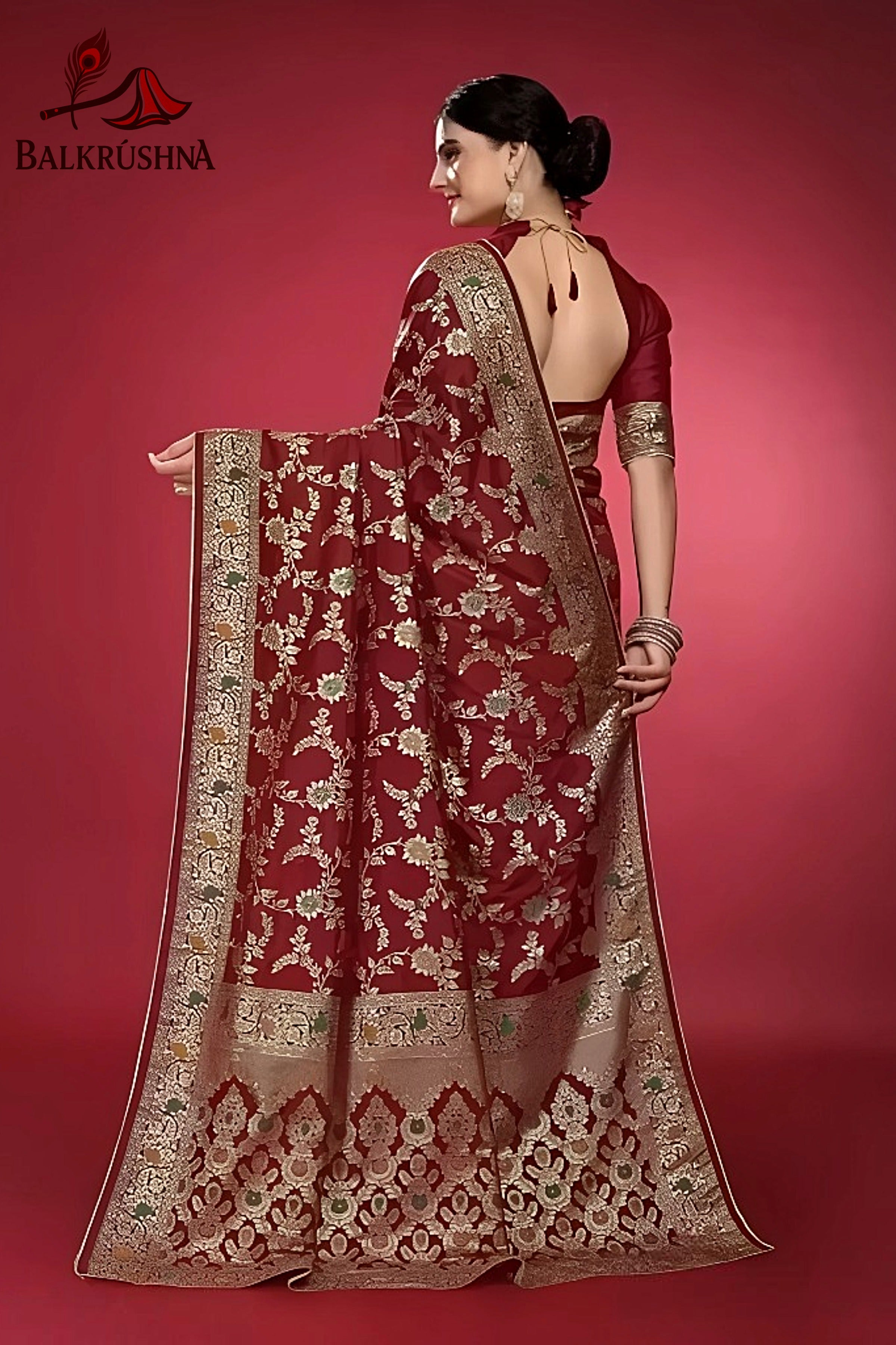 Red Signature Saree