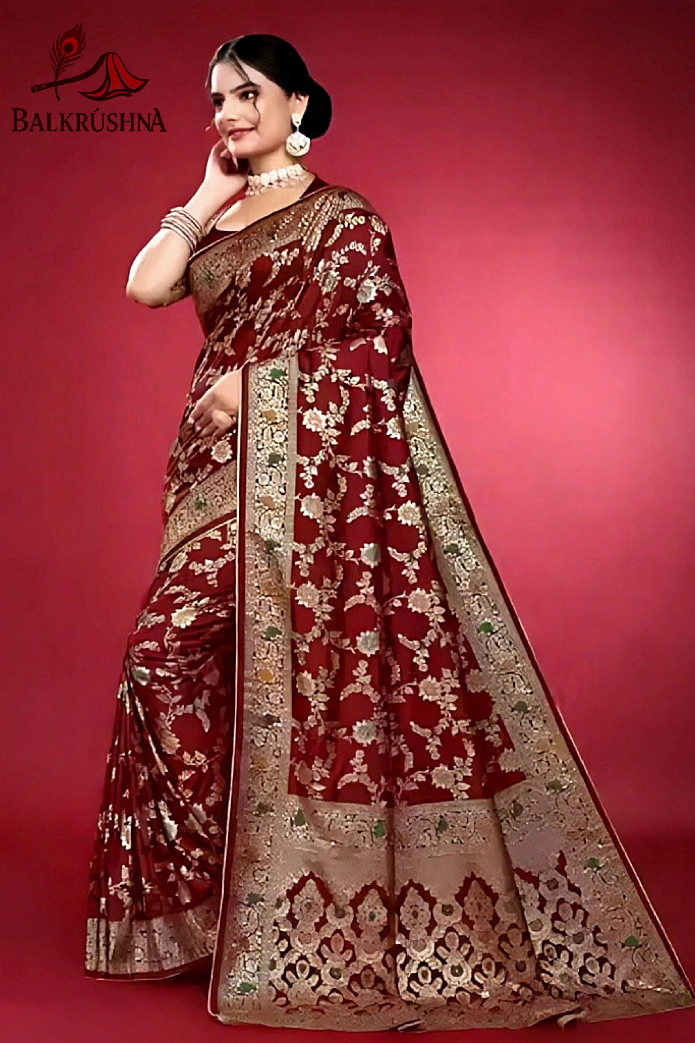 Red Signature Saree